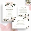Printed Vintage Roses RSVP Stationery