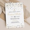Black and Gold Christmas Invitations