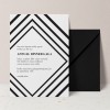 Black and White Corporate Invitations