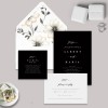 Black and White Wedding Stationery