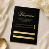 Elegant Black and Gold Wedding Stationery