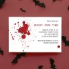 Blood Spatter Halloween Invitations