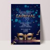 Blue Masquerade Party Invitations