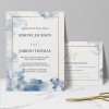Blue Watercolor Wedding Invitations