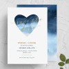 Blue Watercolor Save The Date Cards
