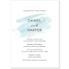 Blue Watercolour Wedding Invitations