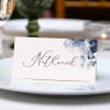 Blue Watercolour Wedding Namecards