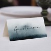 Blue Printed Wedding Placecards