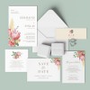 Protea Wedding Stationery Blushing Bouquet