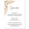 Boho Wedding Information Card
