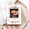 Boho Photo Baby Announcement Cards
