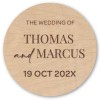 Save The Date Timber Disc