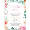 Pretty Floral Bridal Shower Invitations