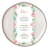 Floral Party Menu