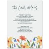 Bouquet Wedding Information Cards