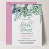 Flower Bridal Shower Invitations