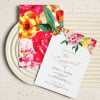 Bright Floral Engagement Invitations