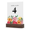 Bright Floral Wedding Table Numbers