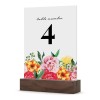 Bright Floral Wedding Table Numbers