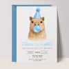 Capybara Birthday Invitations - Blue