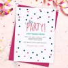 Colourful Party Invitations
