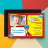 Comic Strip Superhero Birthday Party Invitations