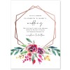 Copper Hexagon Wedding Invitations Printed Australia