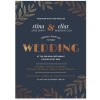 Navy and Copper Wedding Invitations