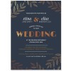 Navy and Copper Wedding Invitations