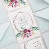 Copper Hexagon Wedding Invitations Printed Australia