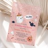 Cute Pink Halloween Invitations