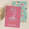 Cute Pool Party Invitations