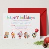 Cute Watercolour Christmas Invitations