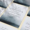 Moody Dark Blue Invitations