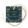 Dark Green Wedding Bonbonierre Tags