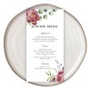 Floral Wedding Menus