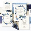 Wedding Details Card - Royal Blue Florals