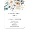 Delicate Flower Engagement Invitations