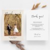 Double Sided Wedding Thank You Cards