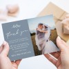 Dusty Blue Wedding Thank You Cards