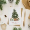 Editable Folded Christmas Cards