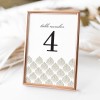 Elegant Art Deco Table Numbers