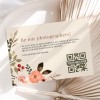 Elegant Boho Wedding QR Code Card