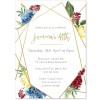 Elegant Floral Birthday Invitations