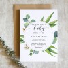 Eucalyptus Baby Shower Invitations