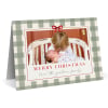 Plaid Christmas Cards with Photo