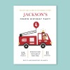 Fire Truck Party Invitations
