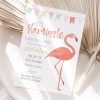 Lets Flamingle Pool Party Invitations