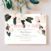 Floral 21st Birthday Invitations 