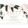 Floral 60th Invitations